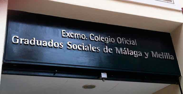 Rótulo fresado - Colegio Oficial de Graduados Sociales